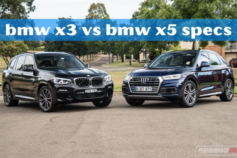 bmw x3 vs bmw x5 specs